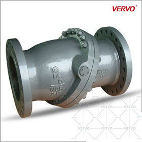 Bolted Cover WCB Double Flanged Tilting Disc Check Valve 14 Inch 350mm Class 600 API594